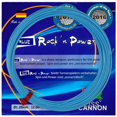 Weiss CANNON Blue Rock'n Power Tennis String - 1.20mm - Neon Blue - 12m