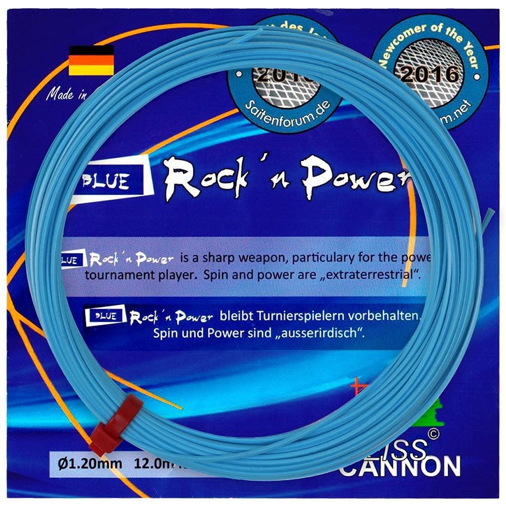 Weiss CANNON Blue Rock'n Power Tennis String - 1.20mm - Neon Blue - 12m