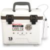 Engel 7.5qt Live Bait Cooler Box with 2nd Gen 2-Speed Aerator Pump - Portable Fishing Station & Minnow Bucket for Shrimp & Other Live Fish with Aerator - ENGLBC7-N in White view 1