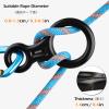 TRIWONDER 35KN Aluminum Climb Figure 8 Descender Rigging Plate Rappel Gear Downhill Equipment Heavy Duty (Blue) view 3