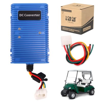 10L0L Golf Cart Voltage Reducer 72V 48V 36V to 12V Converter Voltage Regulator DC Power Reducer for EZGO Club Car, Step Down Transformer Waterproof