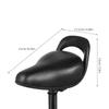 LIOOBO Comfortable Bike Saddle for Kids - Lightweight Cushioned Bicycle Seat for Road, Mountain, and Youth Bikes, Easy to Install and Clean, Black view 3