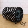 Bicycle Basket Bike Front Basket Folding Detachable Cycling for Cycling Shopping Bag Black and White Dot view 3