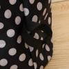 Bicycle Basket Bike Front Basket Folding Detachable Cycling for Cycling Shopping Bag Black and White Dot view 4