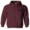 0021. Vintage American Flag United States of America Military us USA Patriotic Style Sweatshirt Pullover Hoodie (Maroon, Small) view 2