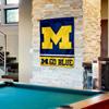 Michigan Team University Wolverines Go Blue Banner with Hanging Pole view 4