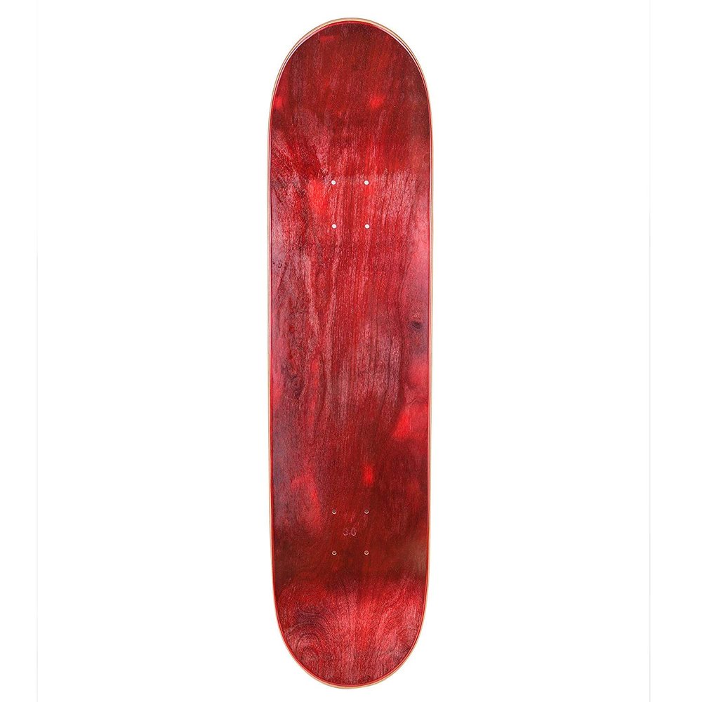Cal 7 Blank Maple Skateboard Deck | 7.75, 8.0, 8.25 and 8.5 Inch | (8.5 Inch, Red)