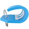 Shacke Initial Luggage Tag with Full Privacy Cover and Stainless Steel Loop - Aqua Teal (Letter V) view 4