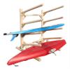 5 -Place One-Sided Kayak & SUP Log Racks, Paddle Boat Storage Rack, Kayak Rack, Surfboard Stand, SUP Storage Racks, Paddle Board Storages, Paddles for Kayaks - Unfinished view 1