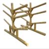 8-Place Low 4 Kayaks + 2 SUP + 2 Canoe Log Racks, Freestanding Garage Kayak Storage Rack, Surfboard Stands, SUP Racks, Surfboards Steady Stand, Kayak Rack Canoe Storage - Canyon Brown view 1