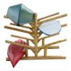 8-Place Low 4 Kayaks + 2 SUP + 2 Canoe Log Racks, Freestanding Garage Kayak Storage Rack, Surfboard Stands, SUP Racks, Surfboards Steady Stand, Kayak Rack Canoe Storage - Canyon Brown view 3