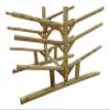 8-Place Low 4 Kayaks + 2 SUP + 2 Canoe Log Racks, Freestanding Garage Kayak Storage Rack, Surfboard Stands, SUP Racks, Surfboards Steady Stand, Kayak Rack Canoe Storage - Canyon Brown view 4