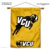 Virginia Commonwealth Rams Banner with Hanging Pole view 2