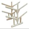 4-Place Low 2 Canoes + 2 Kayaks Log Rack, Freestanding Kayak Garage Storage Racks, Surfboard Stand, Kayak Rack, SUP Paddle Board Storage Racks for Garage, Canoe Storages - Natural view 1