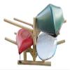 4-Place Low 2 Canoes + 2 Kayaks Log Rack, Freestanding Kayak Garage Storage Racks, Surfboard Stand, Kayak Rack, SUP Paddle Board Storage Racks for Garage, Canoe Storages - Natural view 4