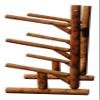 3-Place One-Sided Kayaks/SUP Log Racks, Freestanding Kayak Rack Outdoor, Surf Board Racks for Storage, SUP Paddle Board, Standing Kayaks Storage - Canyon Brown view 1