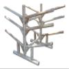 Log Kayak Rack 6-Place, 2 Canoes + 2 Kayaks + Two SUP Caribbean Kayak Rack Heavy Duty Free-standing, Seaside, Outdoor Storage, Lakeside - Canyon Brown view 1