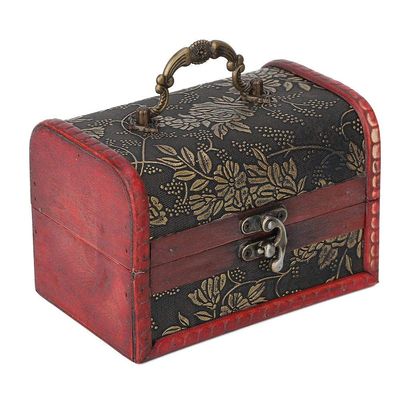 Wooden Jewelery Box,Vintage Trinket Jewelry Storage Decorative Box for Keeping Jewelry Storage,Earrings, Rings and Home Decoration