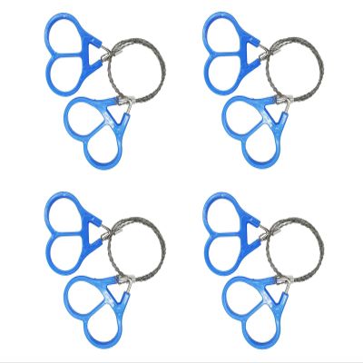Survival Wire Saw for Camping Emergency: 4pcs Portable Stainless Steel Hand Cable Saw for PVC Pipe Wood Cutting