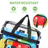 MAY TREE Clear Bag for Stadium Events 12612 Clear Tote Lunch Bag with Reinforced Straps for Work, Sporting Events and Gym, Black view 3