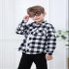 Boys' Plaid Shirt, Button Down Long Sleeve Flannel Plaid Shirt for Toddlers Little & Big Boys Girls, Flannel# Black + White, 4-5 Years = Tag 120 view 2
