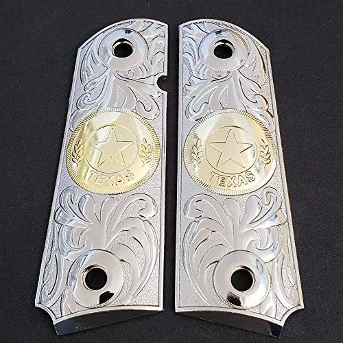 1911 Full Size Grips Texas Star Ambi Safety Cut