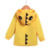 CM C&M WODRO Toddler Baby Boy Girl Duck Rain Jacket Cute Cartoon Yellow Raincoat Hoodie Kids Coat Fall Winter School Outfit (Yellow #2, 100 (3T)) view 3