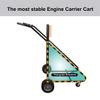 LEADALLWAY Outboard Boat Motor Carrier-315LBS Motor Cart With 4 Rubber Casters And Storage view 3
