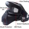 Homebeast Airsoft Full Face Mesh Mask Adjustable Military Tactical Low-Carbon Steel Hunting Shooting Protective Mask (Green) view 2