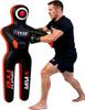 Unfilled Grappling Dummy  Adult Life Size Wrestling & BJJ Training Dummy, MMA Jiu Jitsu Judo Takedown & Throwing Practice, Heavy-Duty Triple-Stitched Canvas Submission Dummy (Black, 5ft / 60")