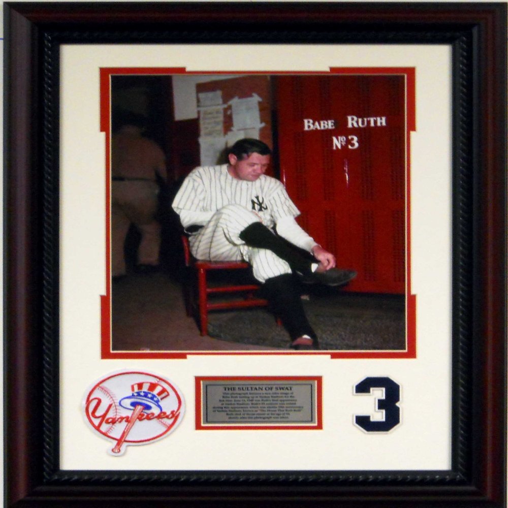 Baseball Babe Ruth Bows Out - Ruth's Last Game Framed Picture SKU #2031