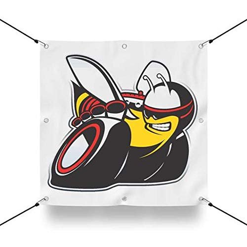 Dodge Scat Pack Bee Square Banner | Garage & Man Cave Decor | 36x36