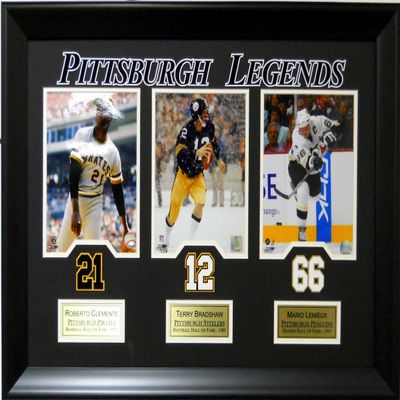 Framed Deluxe Hockey Bruins Pittsburgh Legends SKU #4003