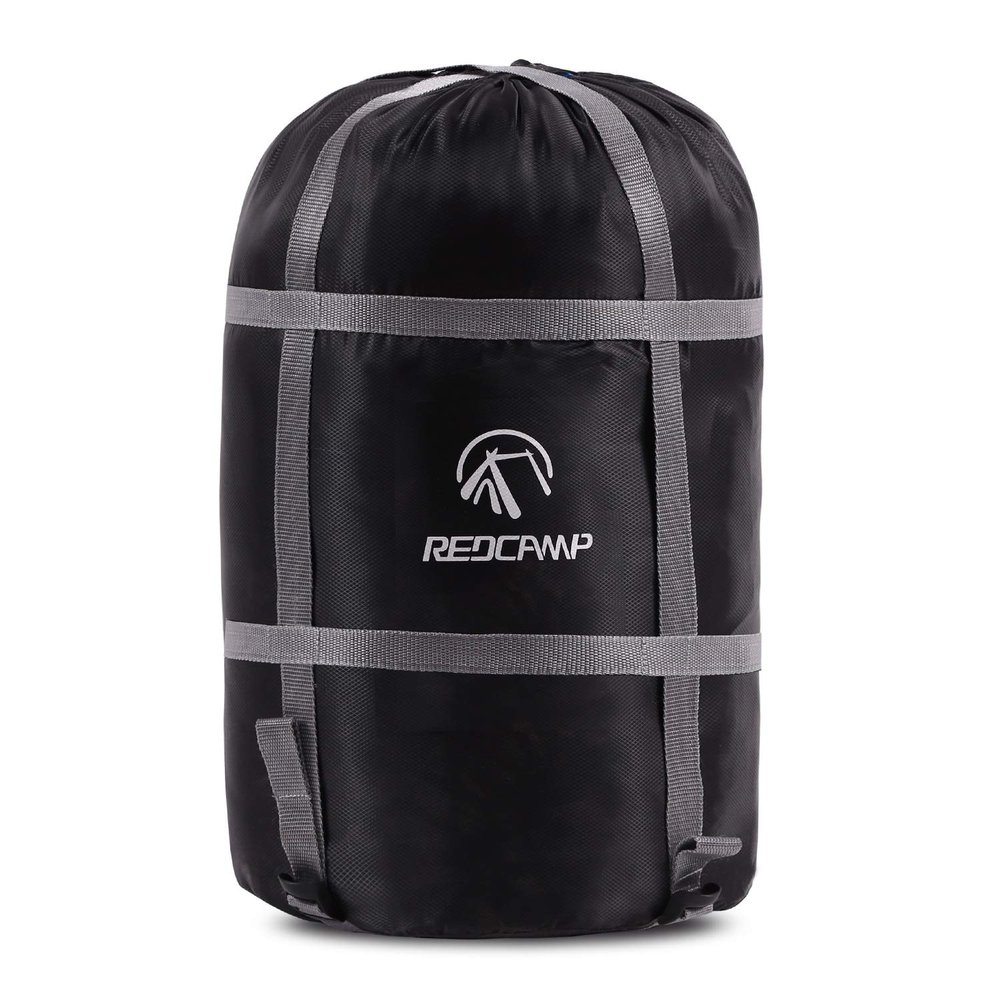 REDCAMP Sleeping Bag Stuff Sack, Compression Sack, Great for Backpacking and Camping Black Heavy Duty XXL
