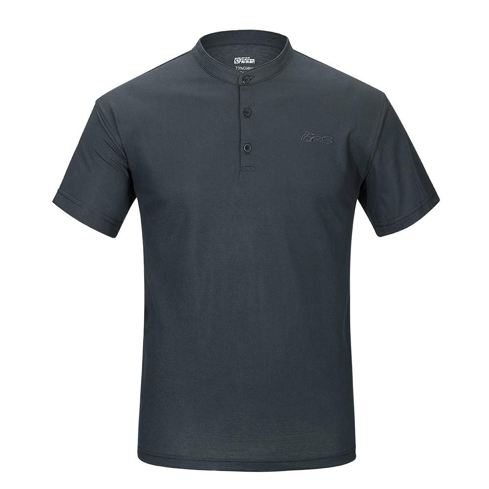 EXCELLENT ELITE SPANKER Mens Polo Shirt Casual Sports Crew Neck Short Sleeve T-Shirts(DGY-L)
