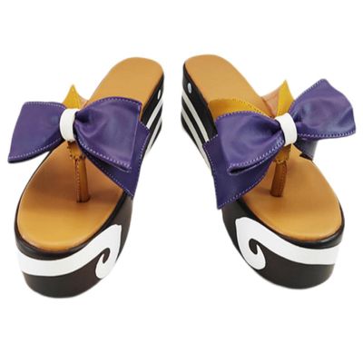 VUNIANKO Cosgirl Cosplay Boots Boot Shoes Shoe for Genshin Impact Sangonomiya Kokomi Yellow