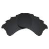 Alphax Stealth Black Polarized Replacement Lenses for Oakley Flak Jacket XLJ Vented Sunglasses view 2