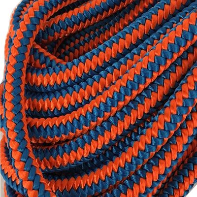 Blue Ox Rope 12 Strand Arborist Polyester 1/2 inch by 150 feet Blue Orange, Made in The USA