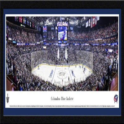 Columbus Blue Jackets - 42x15.5-inch Single Mat, Select Framed Picture by Blakeway Panoramas