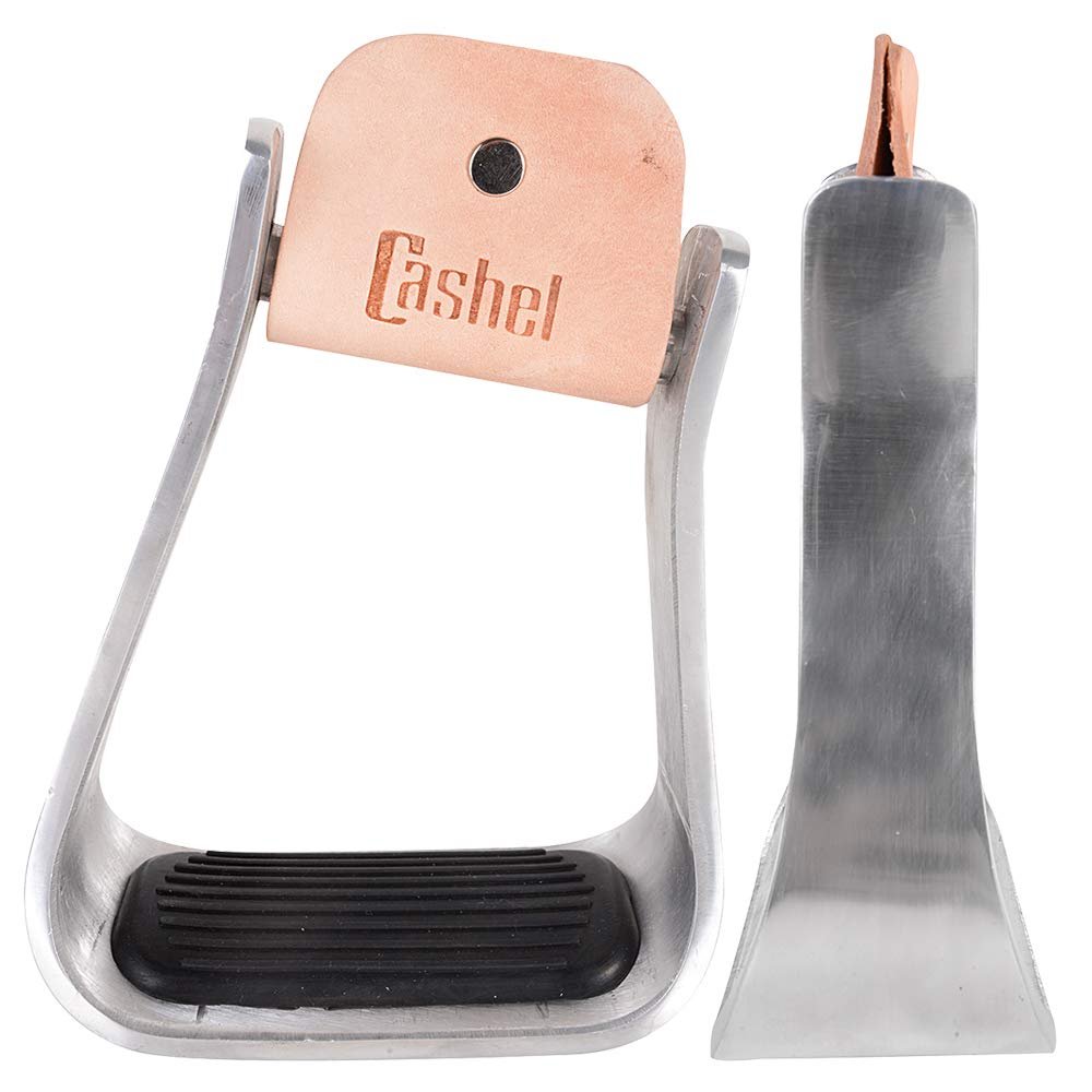 Cashel Aluminum Slanted Stirrup 2.5-inch Deep, Silver