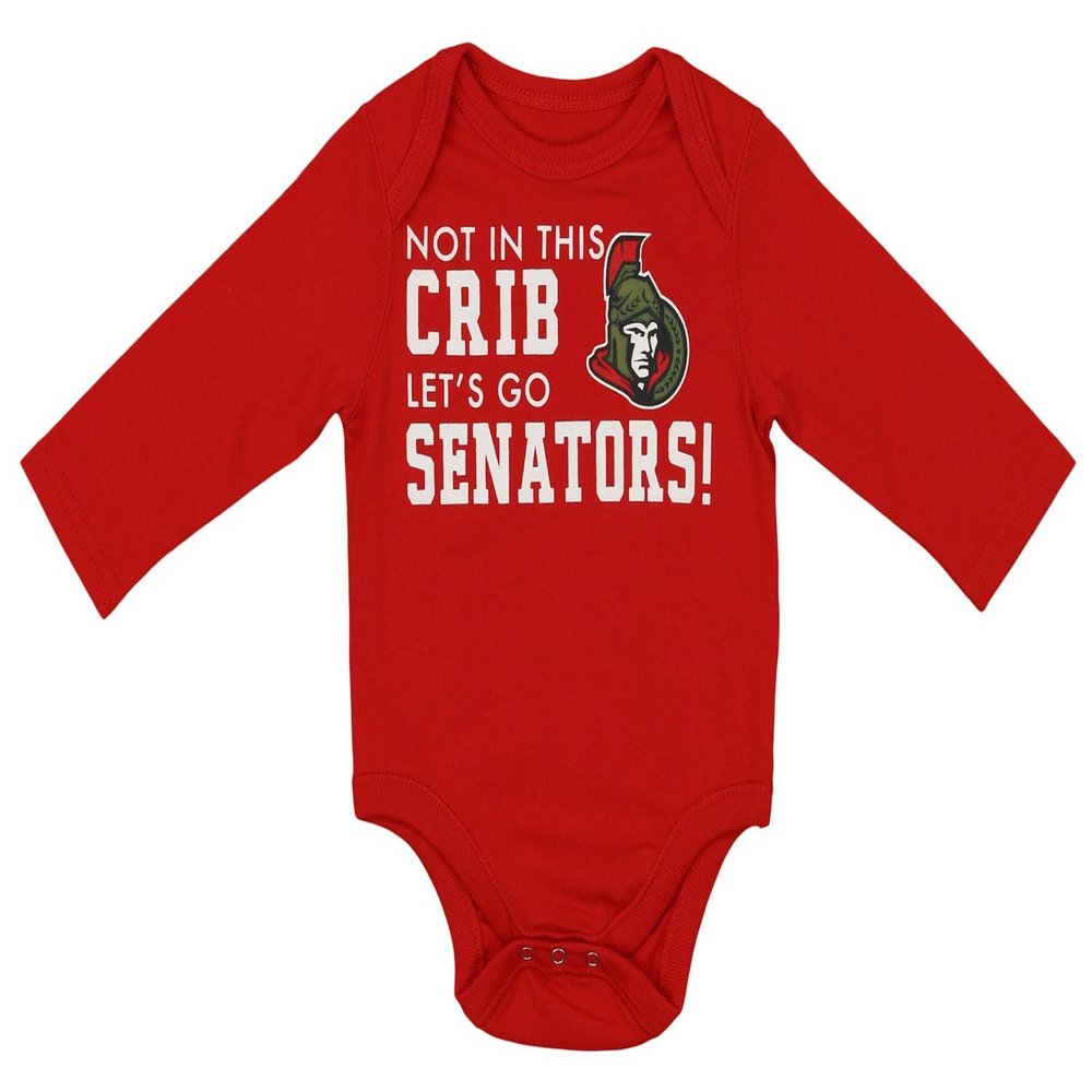 Outerstuff NHL Baby Ottawa Senators Graphic Bodysuit, Red, 12-18 Months