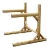 2-Place One-Sided Heavy Kayaks/Canoe Log Rack, Freestanding Kayak Garage Storage Racks, SUP Paddle Board Storage Racks for Garage, Kayak Rack, Canoes, Surfboard Stand - Natural view 1