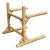 2-Place One-Sided Heavy Kayaks/Canoe Log Rack, Freestanding Kayak Garage Storage Racks, SUP Paddle Board Storage Racks for Garage, Kayak Rack, Canoes, Surfboard Stand - Natural view 3