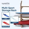 10-Place Log Kayak Storage Rack Outdoor, Paddle Board Racks, Surfboard Stand, SUP Storage, Freestanding Sports & Outdoors Racks, SUP Kayaks - Unfinished view 4