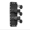 Tops Knives 3 Bros Combo Set Full Tang Fixed Blades- Tumble Finish- Black Kydex Sheath w/Belt Clip view 2