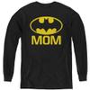Batman Bat Mom Youth Long Sleeve T Shirt, Large Black view 1