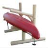 2-Place One-Sided Kayaks/SUP Log Racks, Freestanding SUP Paddle Board Rack for Garage, Kayak Rack Surfboard Outdoor Storage Racks, Kayak Stands, Surfboard Stand, Paddle Holder - Canyon Brown view 3