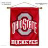 Ohio State Buckeyes Scarlet Banner with Hanging Pole view 2