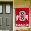 Ohio State Buckeyes Scarlet Banner with Hanging Pole view 3