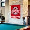 Ohio State Buckeyes Scarlet Banner with Hanging Pole view 4